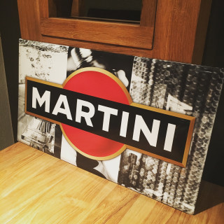 Metal Plate Martini Vintage