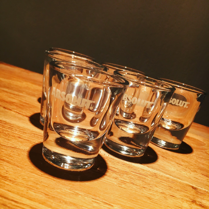 Verre shooter Absolut Vodka modèle 1
