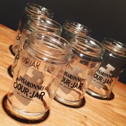 Glas Jar Amaretto Sour