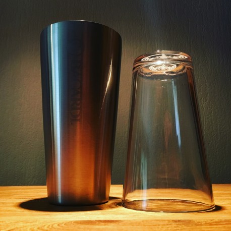 Shaker Bacardi inox+glas
