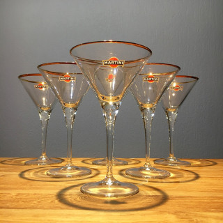 Glass Martini Gold model margarita