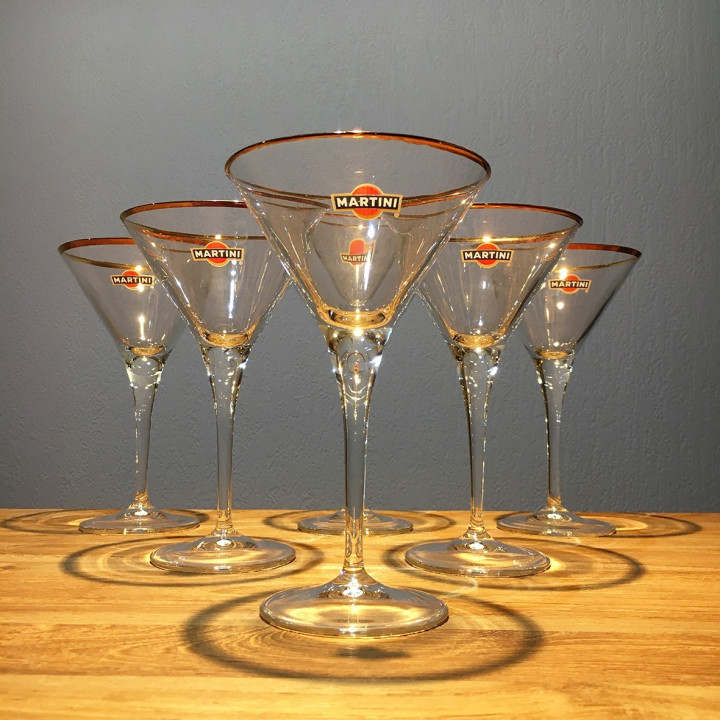 Glass Martini Gold model margarita