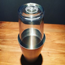 Shaker Bacardi inox+glas