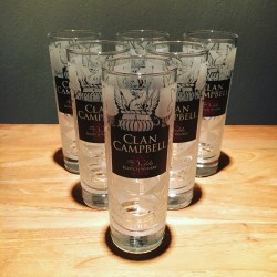 Glass Campbell long drink frosted