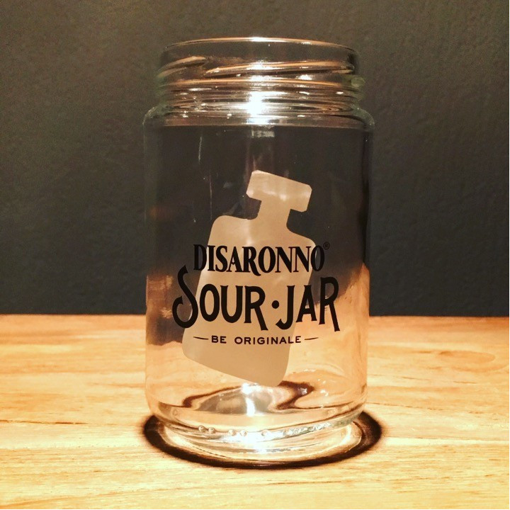 Glass Amaretto Disaronno Sour Jar
