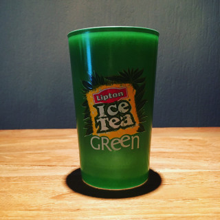 Glass Lipton Ice-Tea Green