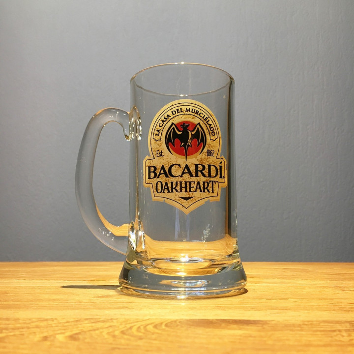 Glas Bacardi Spiced Oakheart zonder relief