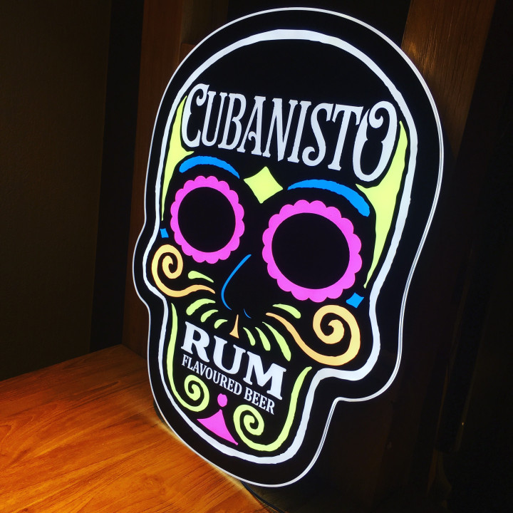 Enseigne lumineuse LED Cubanisto