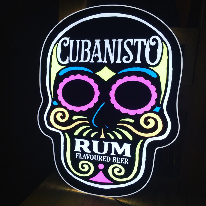 Enseigne lumineuse LED Cubanisto