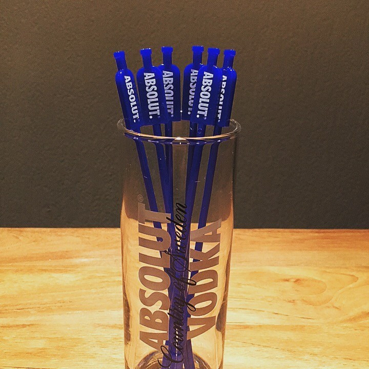 Swizzle stick Absolut vodka x6