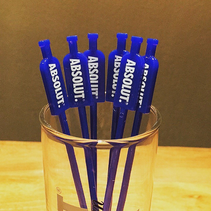 Swizzle stick Absolut vodka x6