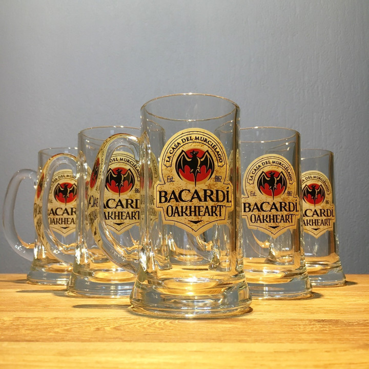 Glas Bacardi Spiced Oakheart zonder relief