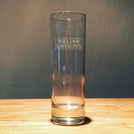 Glass William Lawson’s long drink 22cl witte logo