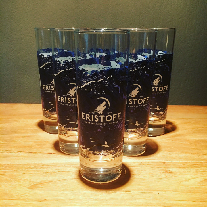 Verre Eristoff long drink 22cl modèle 5