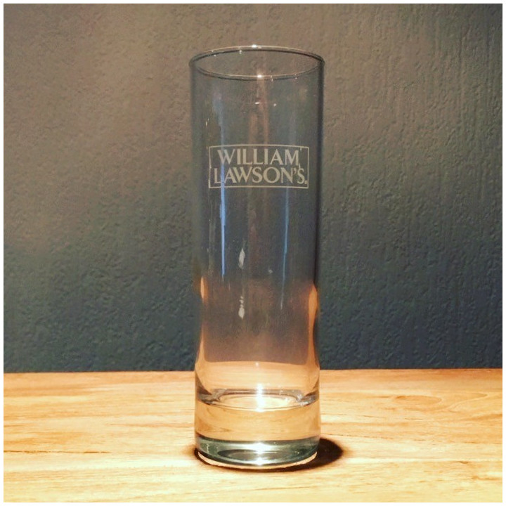 Glass William Lawson’s highball 22cl witte logo