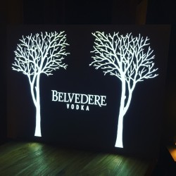 Lichtreclame Belvedere vodka LED