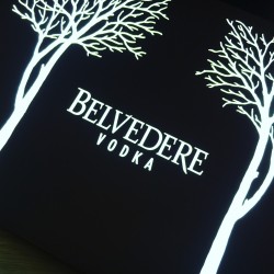 Illuminated Sign Belvedere vodka LED