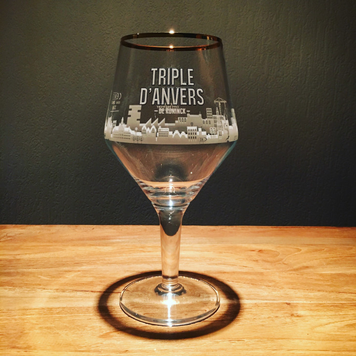 Verre bière Triple d’Anvers modèle tulipe
