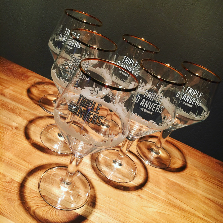 Verre bière Triple d’Anvers modèle tulipe