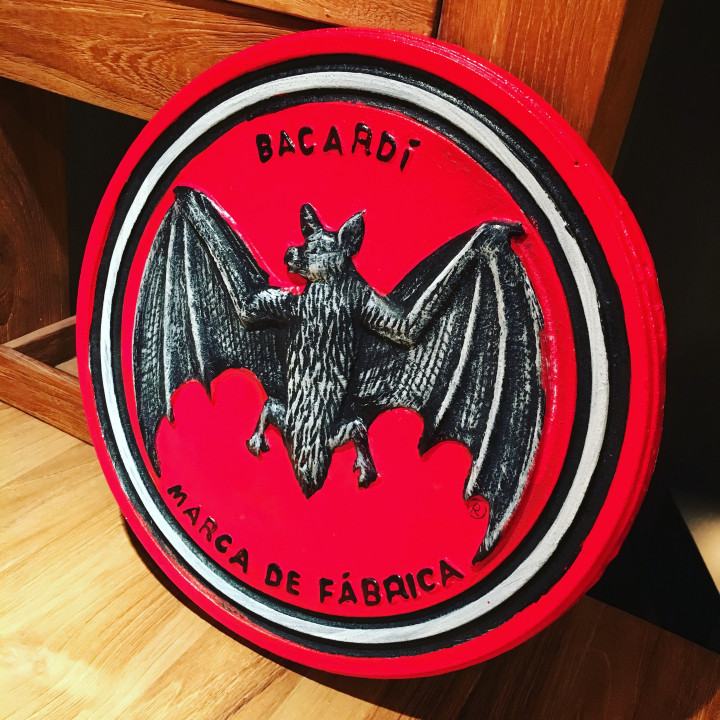 Iron plate Bacardi