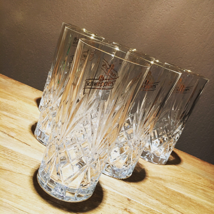 Glass Schweppes Premium highball