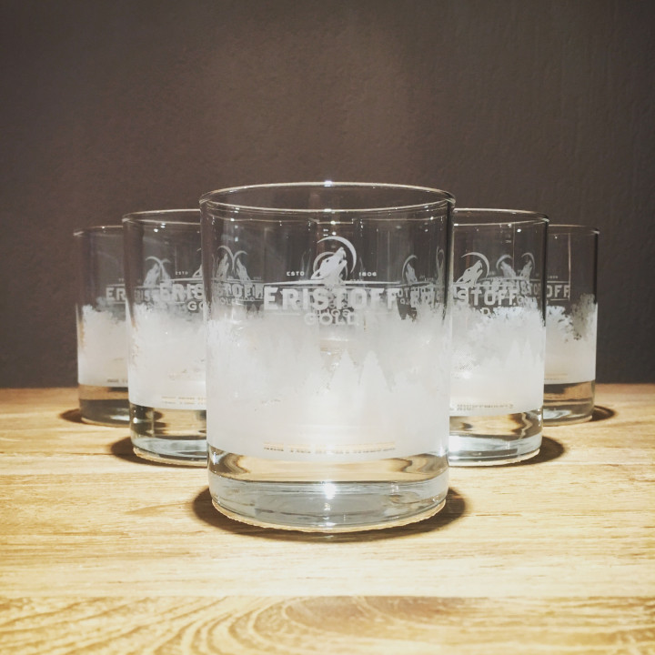 Glas Eristoff Islande gold