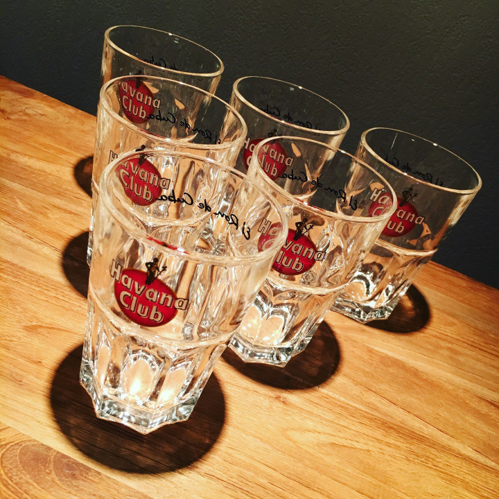 Verre Havana Club mojito modèle 2