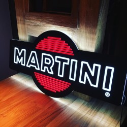 Illuminated Sign LED Martini