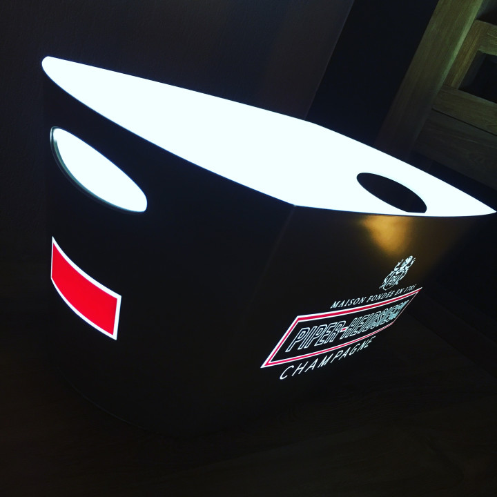 Bottle bucket Piper Heidsieck LED 4 bottles