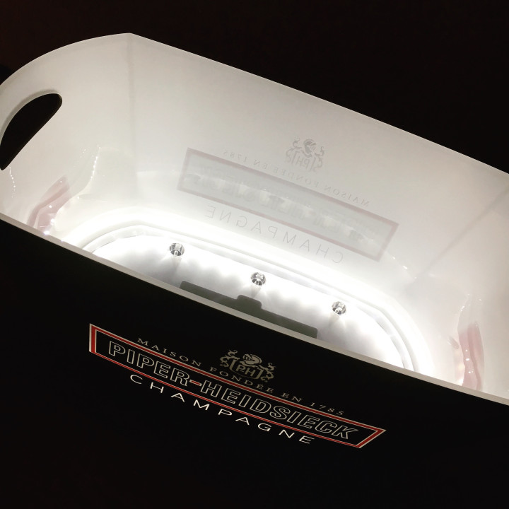 Bottle bucket Piper Heidsieck LED 4 bottles