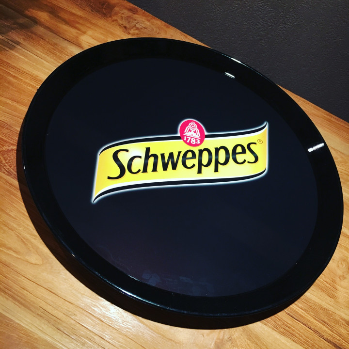 Tray Schweppes pvc
