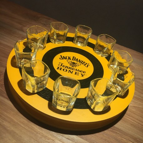 Round Meter Jack Daniel's Honey + 10 glazen