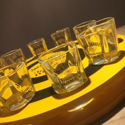 Round Meter Jack Daniel's Honey + 10 glazen