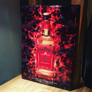 Metalen plaat Jack Daniel's Fire