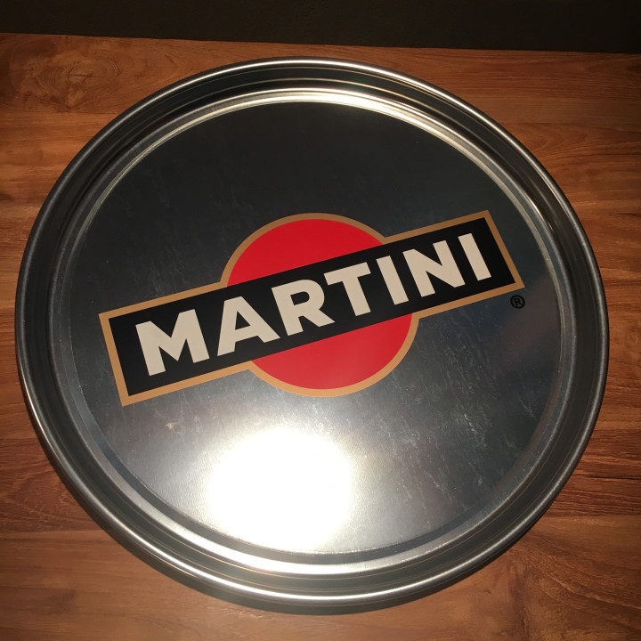 Dienblad Martini in metaal
