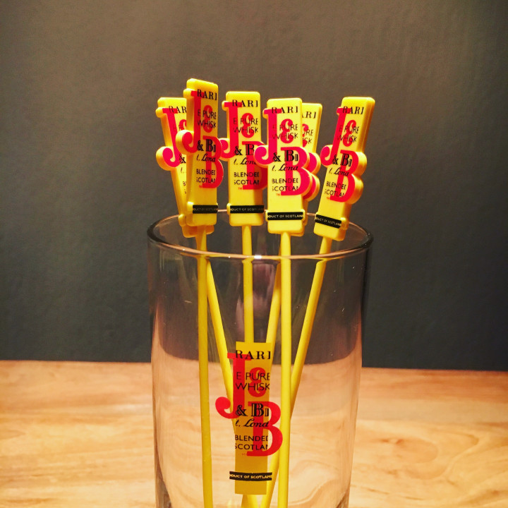 Swizzle stick J&B x6 model 4