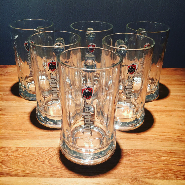 Bierglas Jupiler mok van 50cl