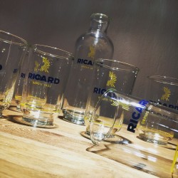 Lot 1 Lehanneur Ricard jug + 6 glasses
