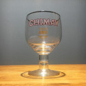 Glass beer Chimay coat of arms model 1