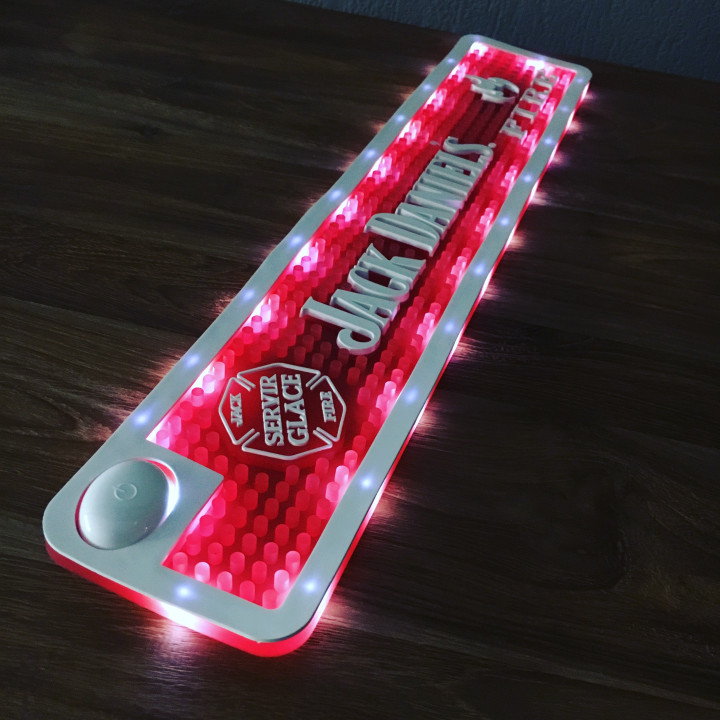 Barmat Jack Daniel's Fire met verlichting