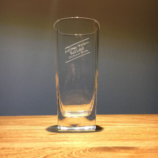 Glass Johnny Walker highball square model 2