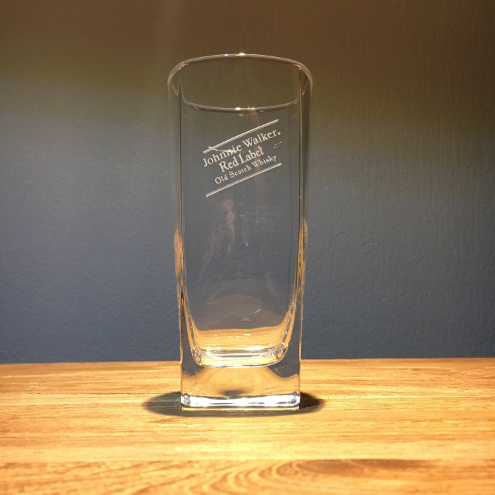 Glass Johnny Walker highball square model 2