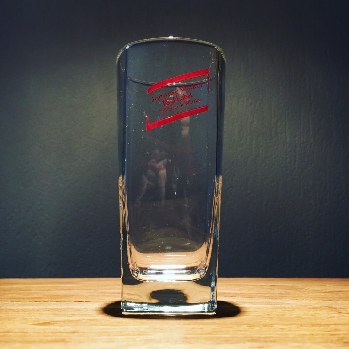 Glass Johnny Walker highball square model 3