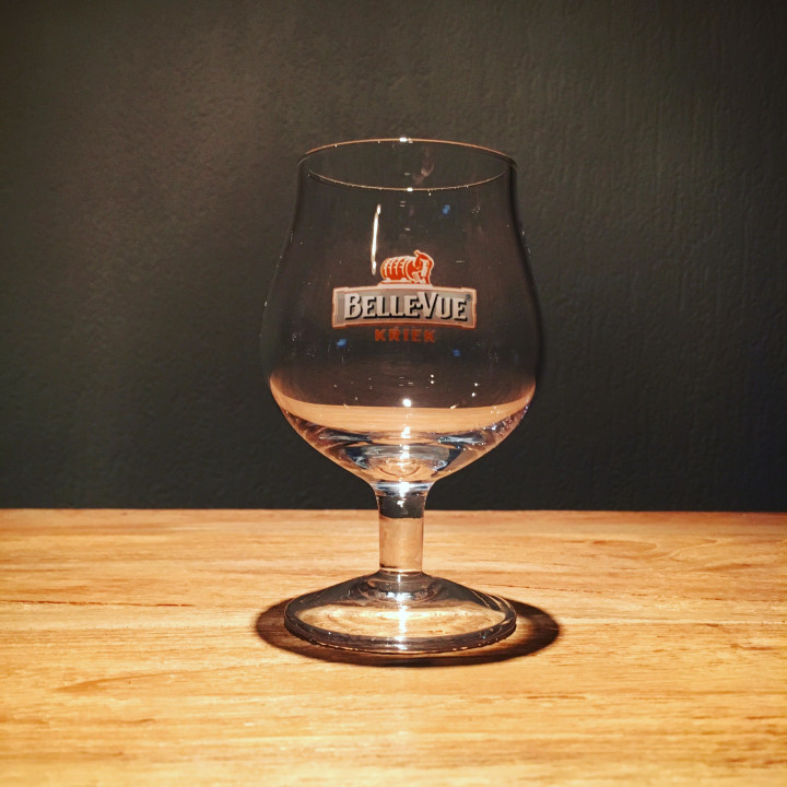 Verre bière Kriek Bellevue galopin