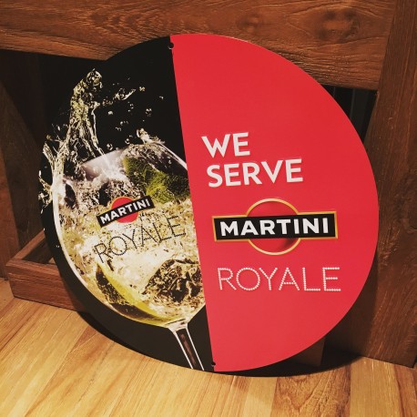 Plaque métallique Martini Royale