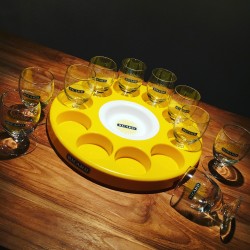 Round meter Ricard glass + 10 glasses