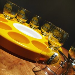 Round meter Ricard glass + 10 glasses