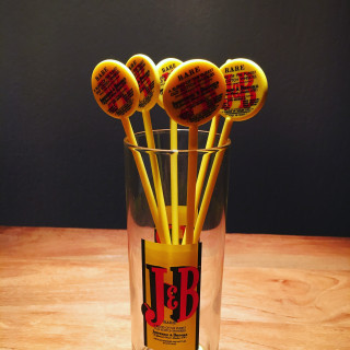 Swizzle stick J&B x6 model 2