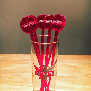 Swizzle stick Smirnoff x6 model 1