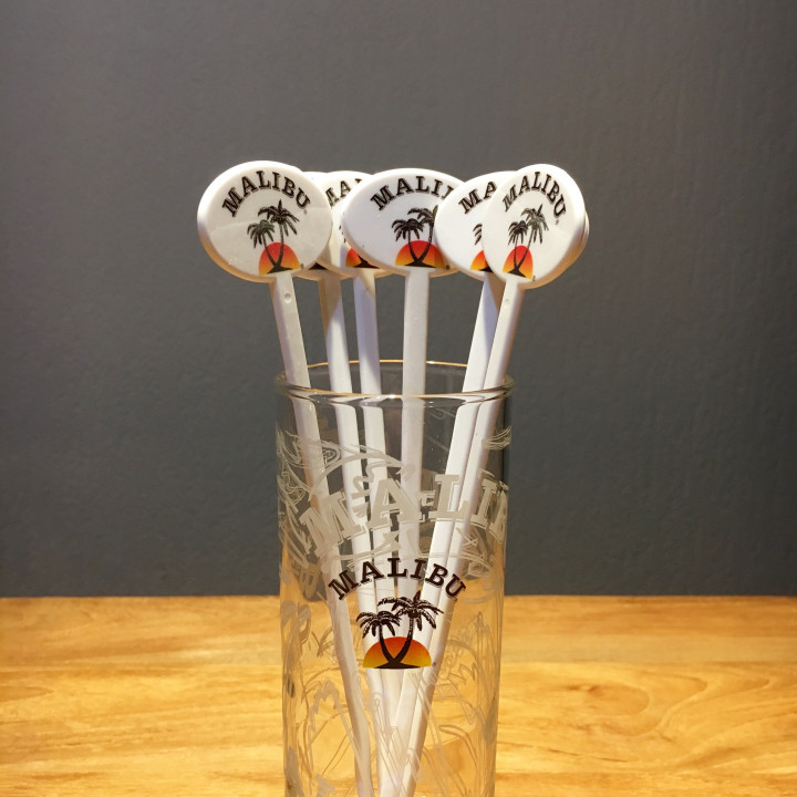 Swizzle stick Malibu model 1 x6